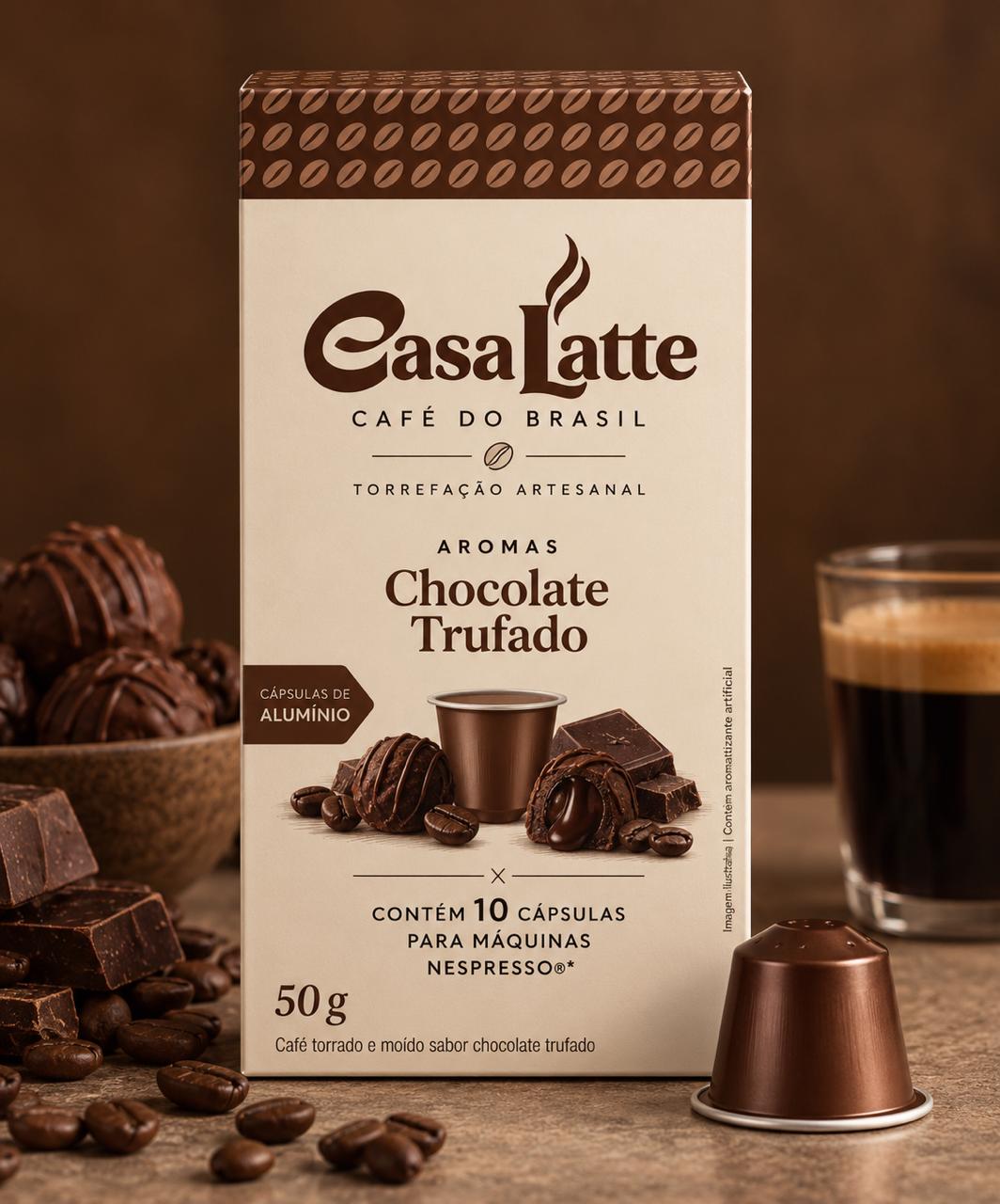 Café Aromas Chocolate Trufado - 10 Cápsulas Compatíveis com Nespresso®
