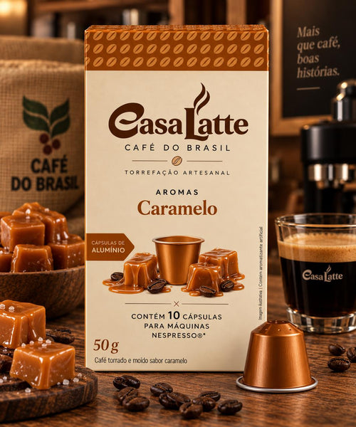 Café Aromas Caramelo - 10 Cápsulas Compatíveis com Nespresso®